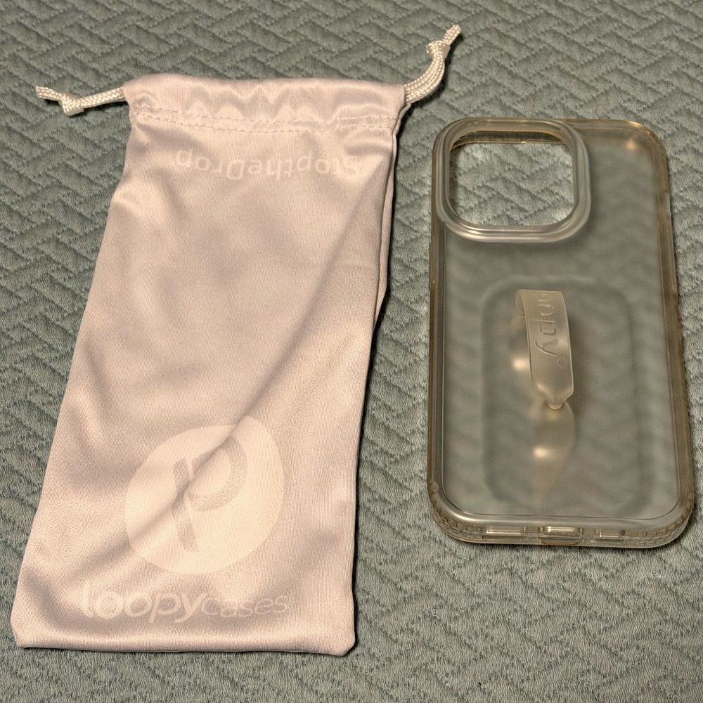 LOOPY CASES Iphone 14 PRO Matte Clear Case Righty